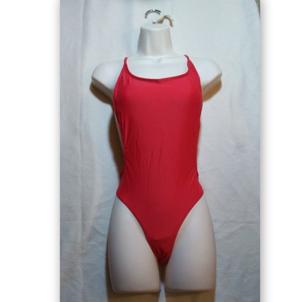 Sunnyco Pamela Red Size M One Piece Womens Swimsuit NEW